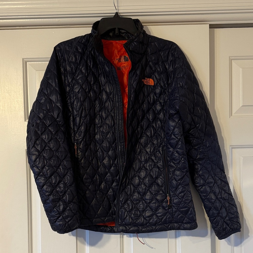 The North Face Dark Blue Quilted Thin Puffer Jacket